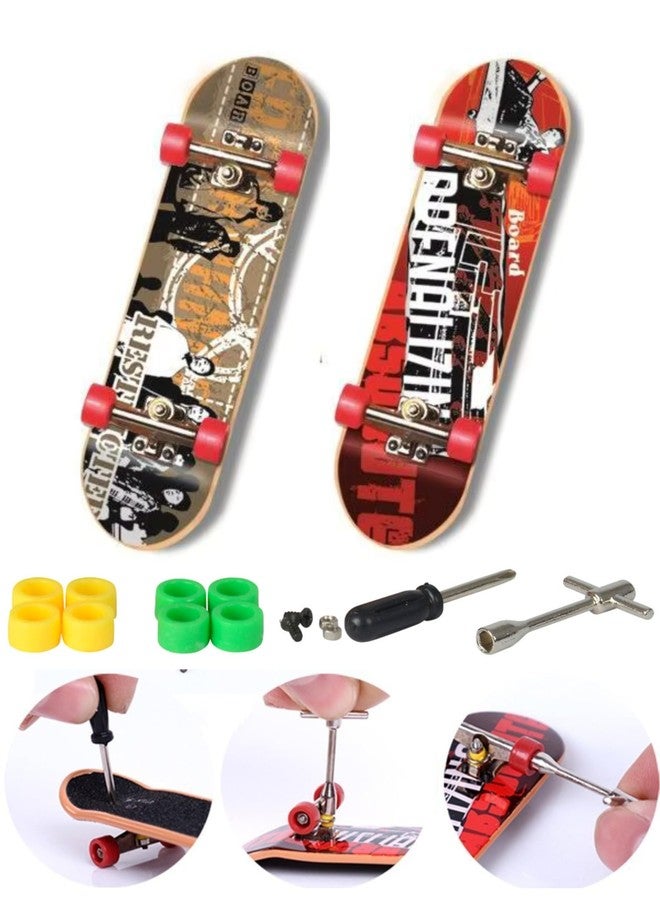 CLA6 Fingerboard Kit | Complimentary Tools, Extra Wheels, Screws and eBook | Durable ABS Deck for Rough Use | Safe Sandpaper Grip Tape | Lightweight Non-Bearing Wheels | - Image 1